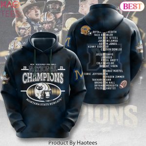 Montana State Bobcats NCAA Division Football Champions 2025 Blue Hoodie