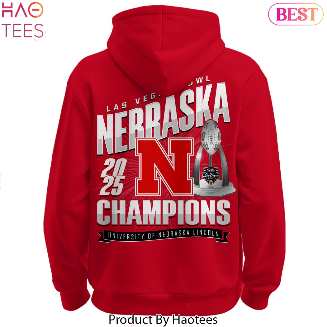 Nebraska Cornhuskers Las Vegas Bowl Champions Hoodie Nebraska Cornhuskers Las Vegas Bowl Champions Hoodie
