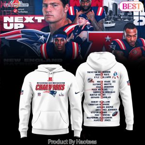 New England Patriots American Football Conference Champions Hoodie – White