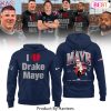 New England Patriots I Love Drake Maye Signature Hoodie – White