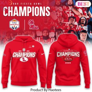 Ole Miss Rebels 2026 Vrbo Fiesta Bowl Champions Hoodie