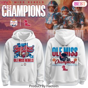 Ole Miss Rebels Special Fiesta Bowl Champions Hoodie – White