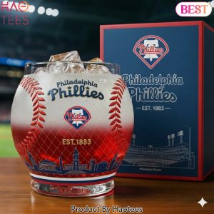 Philadelphia Phillies Est 1883 Whiskey Glass