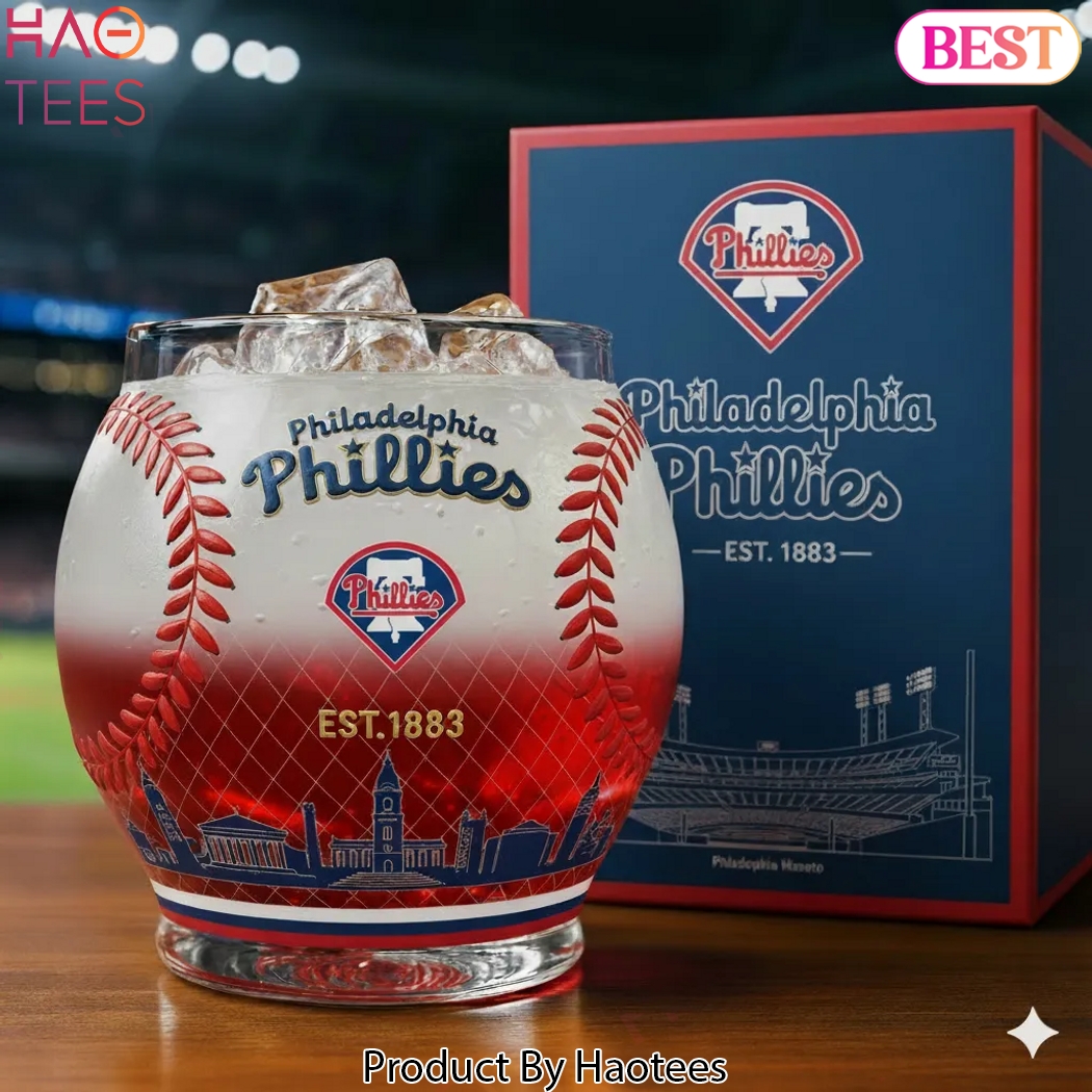Philadelphia Phillies Est 1883 Whiskey Glass Philadelphia Phillies Est 1883 Whiskey Glass