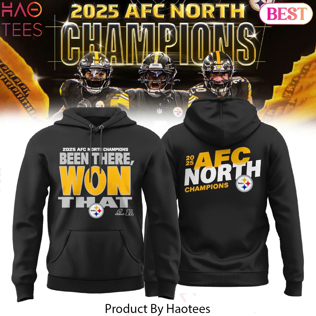 Pittsburgh Steelers 2025 AFC North Division Champions Hoodie Pittsburgh Steelers 2025 AFC North Division Champions Hoodie