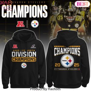 Pittsburgh Steelers AFC North Division Champions 2025 Hoodie