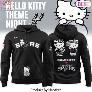 San Antonio Spurs x HK 2026 Black Hoodie