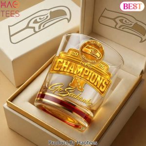 Seattle Seahawks NFC Champions Whiskey Glass Seattle Seahawks NFC Champions Whiskey Glass