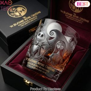 The Nightmare Before Christmas Soulbound Romance Two Misfits One Fate 2026 Whiskey Glass