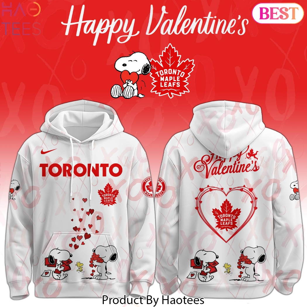 Toronto Maple Leafs Snoopy Happy Valentina Hoodie Toronto Maple Leafs Snoopy Happy Valentina Hoodie