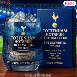 Tottenham Hotspur The Lilywhites Est 1882 Whiskey Glass Tottenham Hotspur The Lilywhites Est 1882 Whiskey Glass
