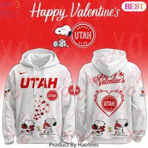 Utah Mammoth Snoopy Happy Valentina Hoodie