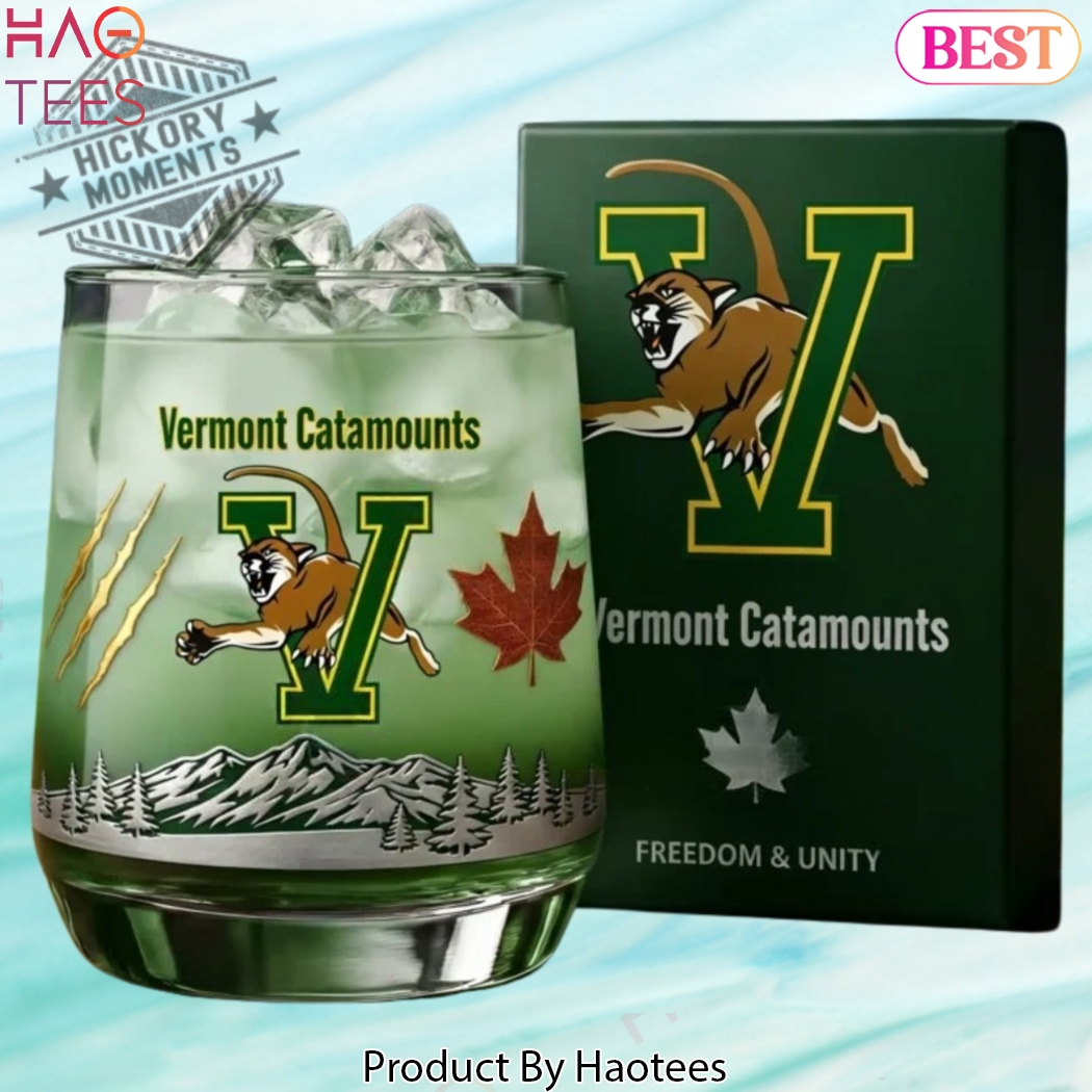 Vermont Catamounts Freedom And Unity 2026 Whiskey Glass