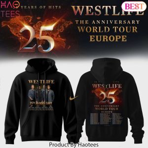 Westlife 25 The Anniversary World Tour 2026 Edition Hoodie