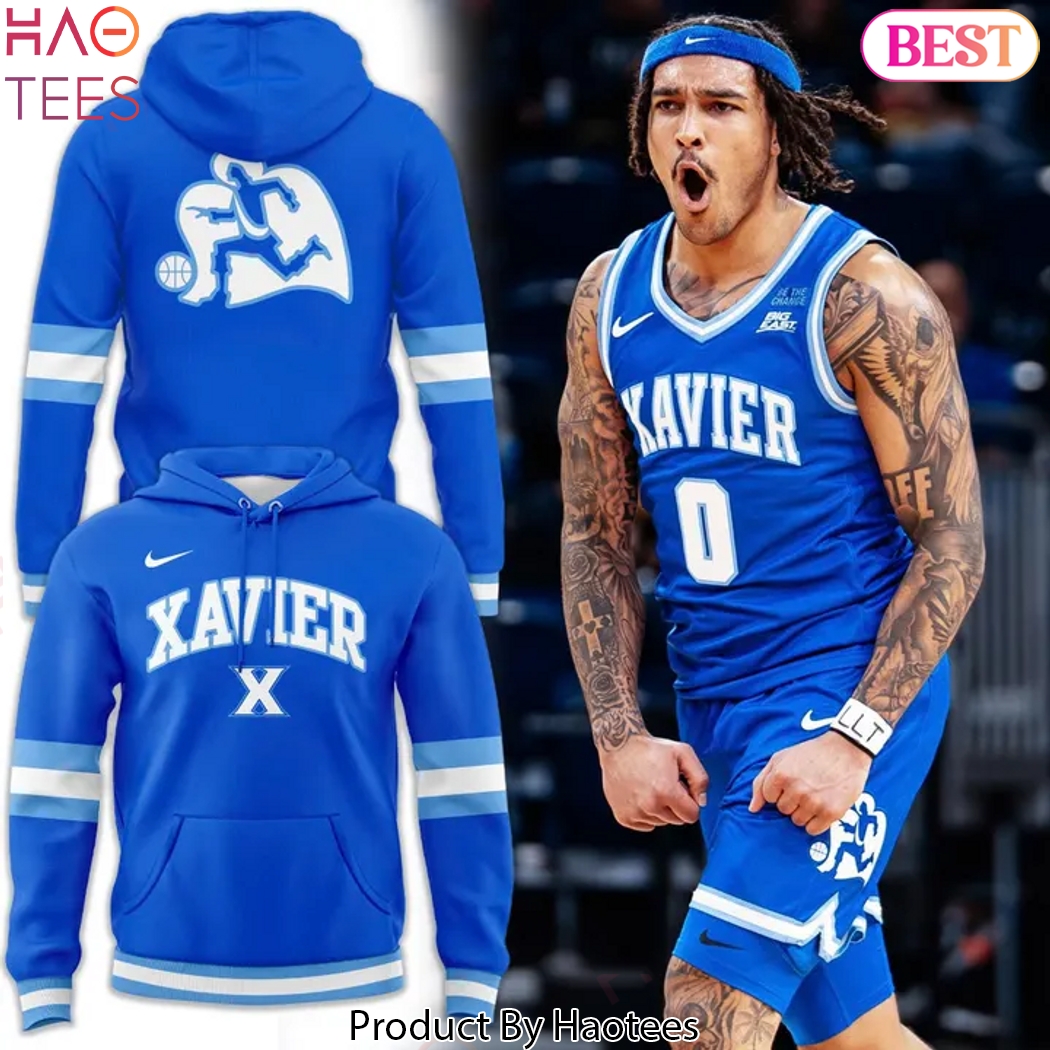 Xavier Musketeers Basketball Running Man Hoodie Xavier Musketeers Basketball Running Man Hoodie