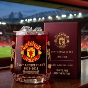 Manchester United Fc 148Th Anniversar Whiskey Glass