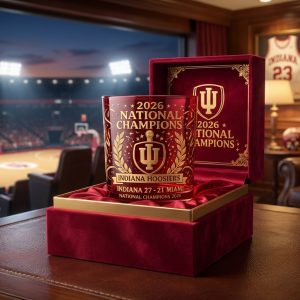 Indiana Hoosiers National Champions Whiskey Glass