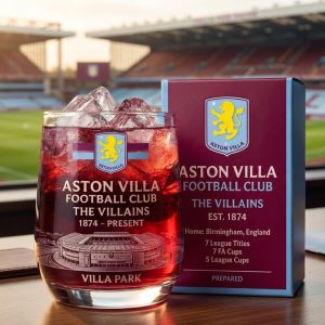 Aston Villa Fc The Villains Whiskey Glass