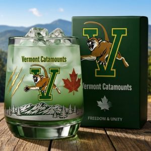 Vermont Catamounts Freedom And Unity 2026 Whiskey Glass