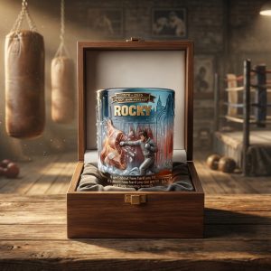 Rocky Balboa 50th Anniversary 1976-2026 Limited Edition Premium 3D Relief Commemorative Whiskey Glass