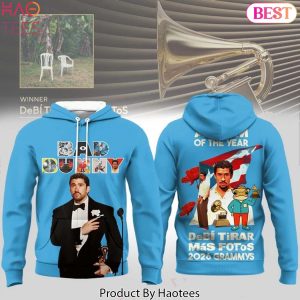 Bad Bunny 2026 Grammy Winner Album Of The Year Debi Tirar Mas Fotos Design Hoodie