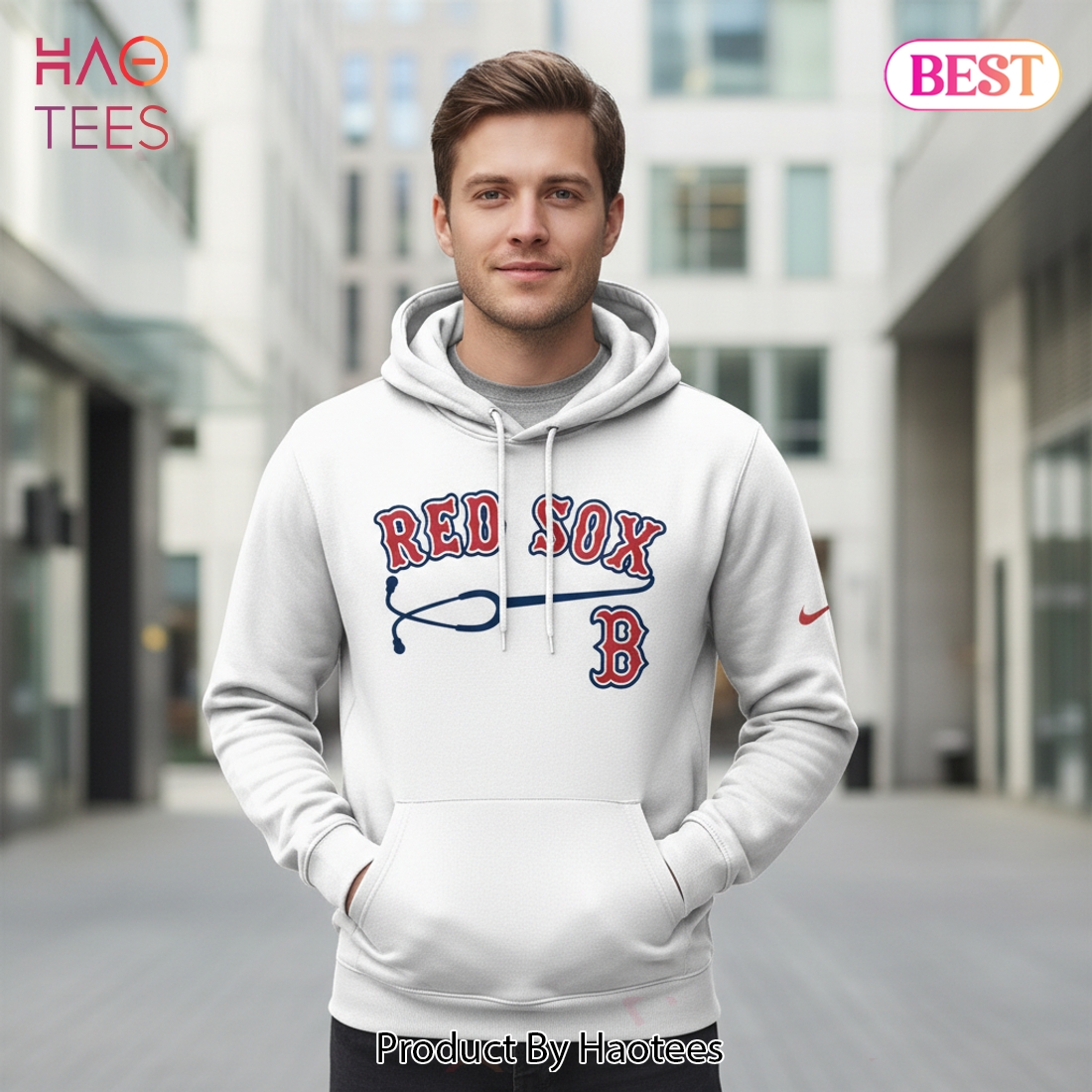 Boston Red Sox Healthcare Appreciation Night White Hoodie Boston Red Sox Healthcare Appreciation Night White Hoodie