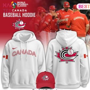 Canada Baseball 2026 World Baseball Classic Hoodie – White