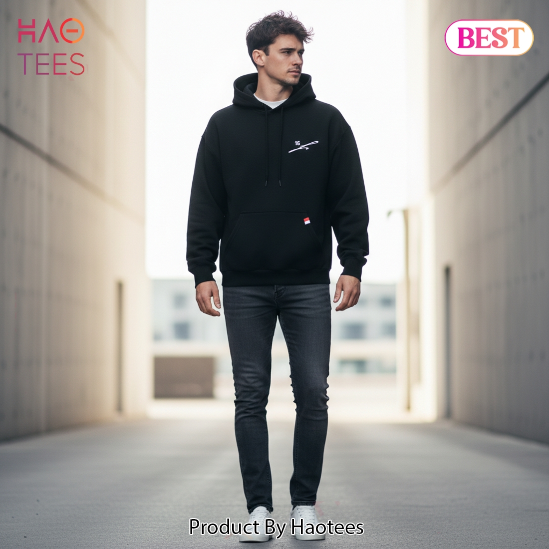 Charles Leclerc 16 Signature Black F1 Racing Hoodie Charles Leclerc 16 Signature Black F1 Racing Hoodie