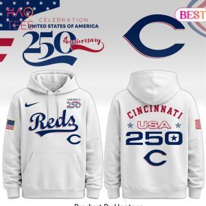 Cincinnati Reds USA 250th Anniversary Commemorative Hoodie