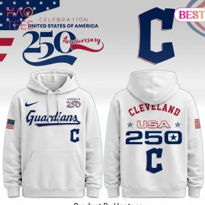 Cleveland Guardians USA 250th Anniversary Patriotic Hoodie