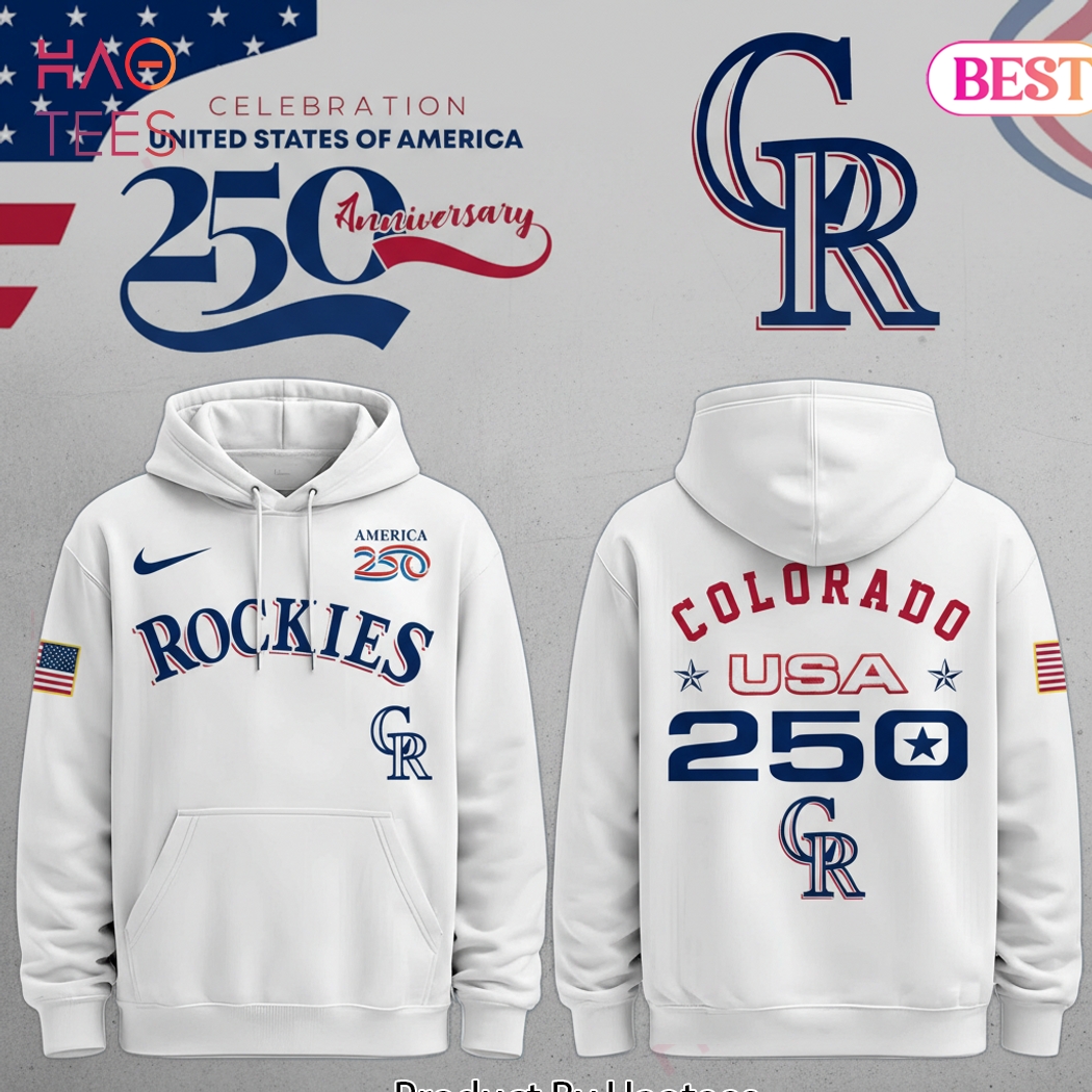 Colorado Rockies USA 250th Anniversary Celebration Hoodie Colorado Rockies USA 250th Anniversary Celebration Hoodie