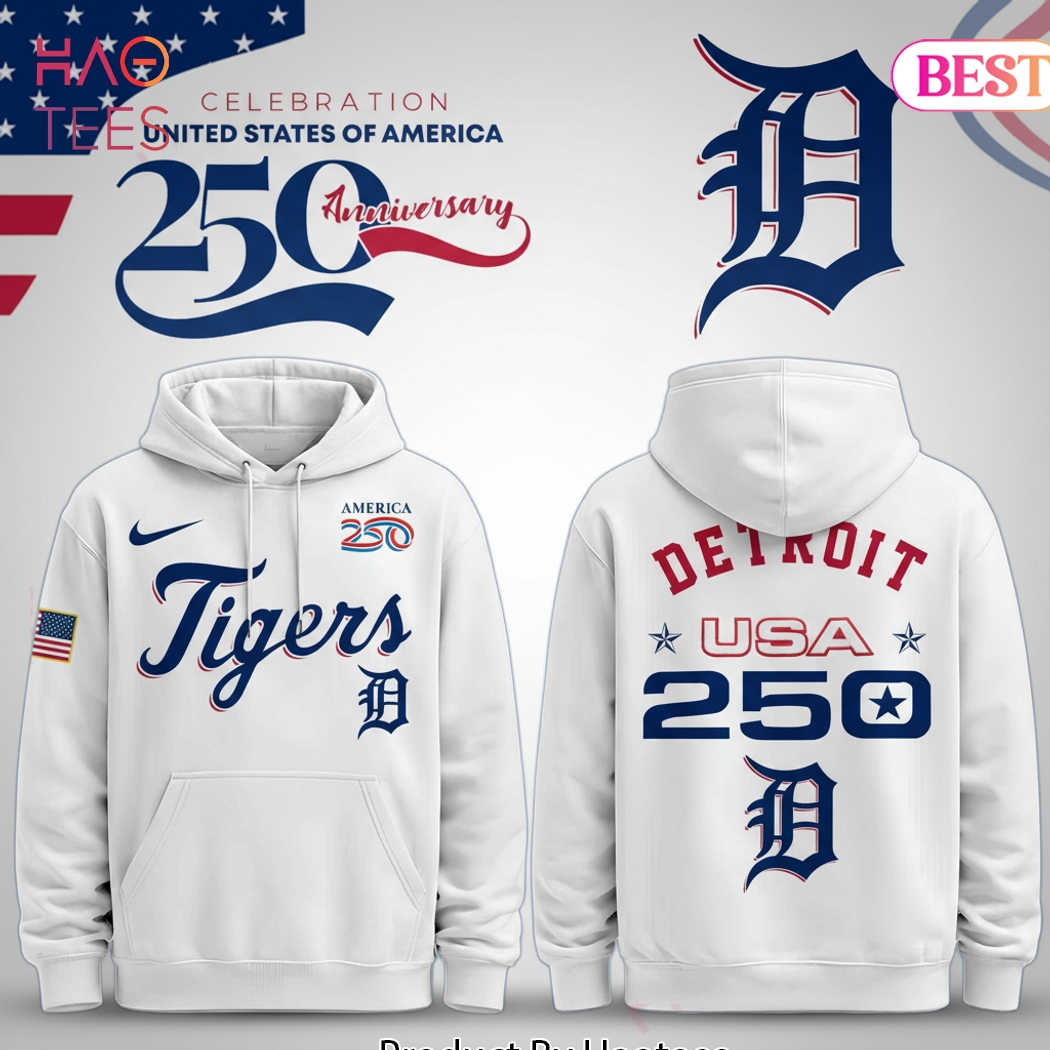 Detroit Tigers USA 250th Anniversary Commemorative Hoodie Detroit Tigers USA 250th Anniversary Commemorative Hoodie