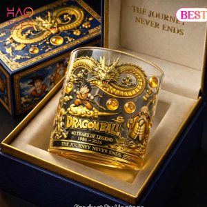 Dragon Ball 40 Years Of Legend The Journey Never Ends Whiskey Glass