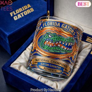Florida Gators National Champions Authentic Collectible Whiskey Glass