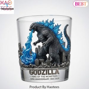 Godzilla King Of The Monsters Whiskey Glass
