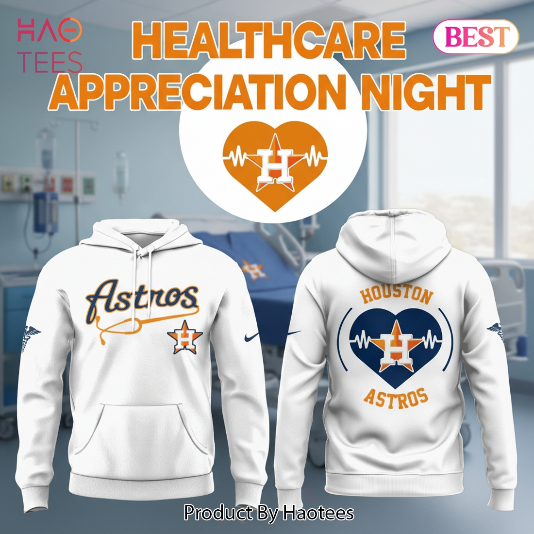 Houston Astros Healthcare Appreciation Stethoscope Hoodie Houston Astros Healthcare Appreciation Stethoscope Hoodie