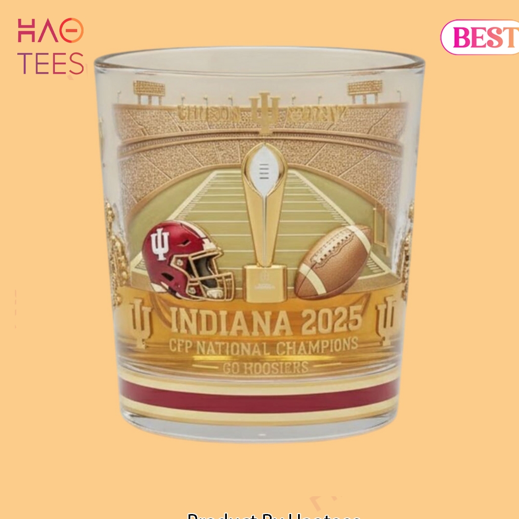 Indiana Hoosiers 2026 National Champions Whiskey Glass Indiana Hoosiers 2026 National Champions Whiskey Glass