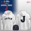 Japan Baseball Team Commemorative 2026 Flag Patch Hoodie