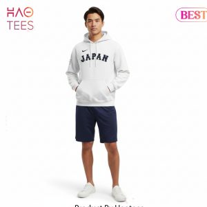 Japan Baseball Team Commemorative 2026 Flag Patch Hoodie