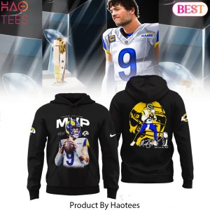 Los Angeles Rams Matthew Stafford 2025 NFL MVP Signature Hoodie – Black