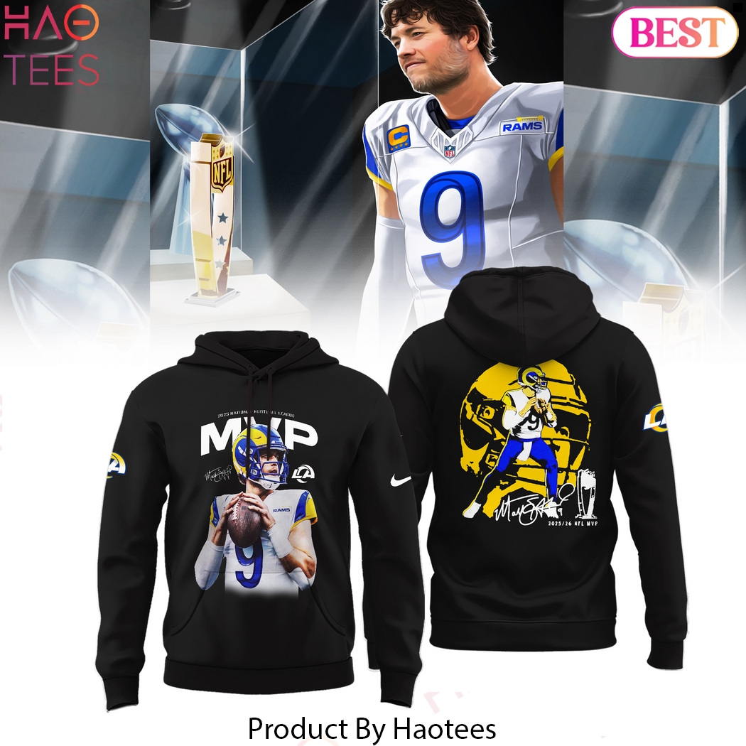 Los Angeles Rams Matthew Stafford 2025 NFL MVP Signature Hoodie - Black Los Angeles Rams Matthew Stafford 2025 NFL MVP Signature Hoodie - Black