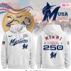 Miami Marlins USA 250th Anniversary Commemorative White Hoodie