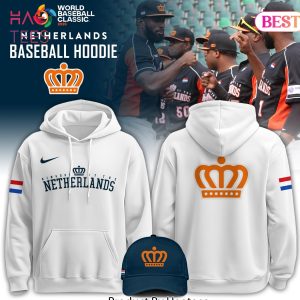 Netherlands Baseball 2026 World Baseball Classic Hoodie – White