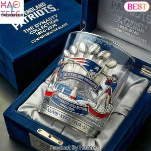 New England Patriots Dynasty Collection 6X Super Bowl Champions Whiskey Glass
