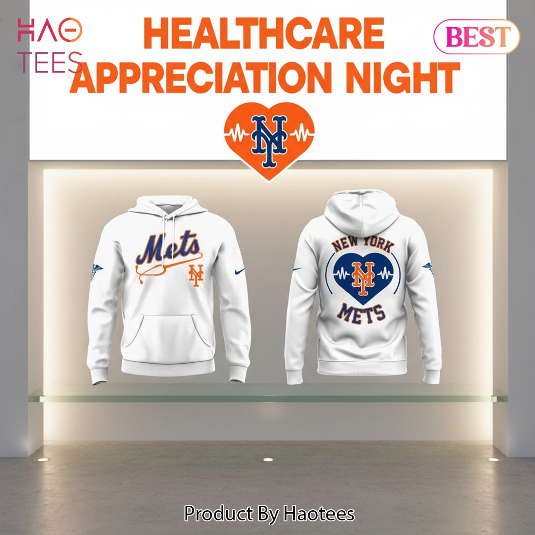 New York Mets Healthcare Appreciation Night Stethoscope Hoodie New York Mets Healthcare Appreciation Night Stethoscope Hoodie