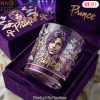 Prince Etched Purple Velvet Whiskey Glass
