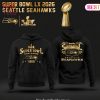 Seattle Seahawks  2026 2X Super Bowl LX Champions White Hoodie