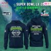 Seattle Seahawks Champions Super Bowl LX Grey Hoodie Seattle Seahawks Champions Super Bowl LX Grey Hoodie