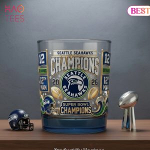 Seattle Seahawks Super Bowl Champions Commemorative Whiskey Glass