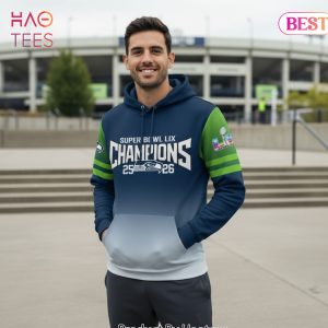Seattle Seahawks Super Bowl LIX Champions Trophy Hoodie